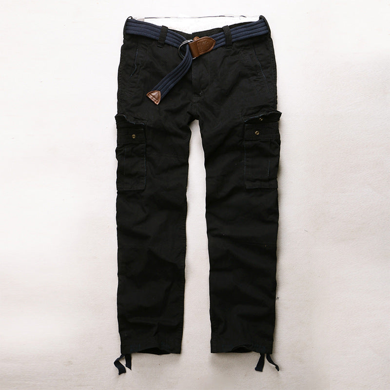 Casual Camo Military Multi-pocket Men's Straight Pants