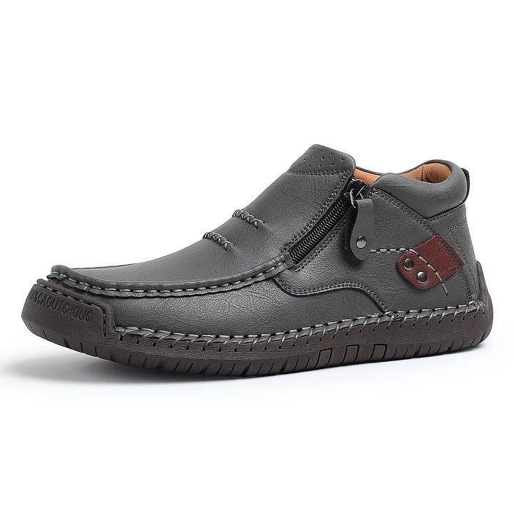 Men’s Handmade Premium Leather Slip-On Driving Boots