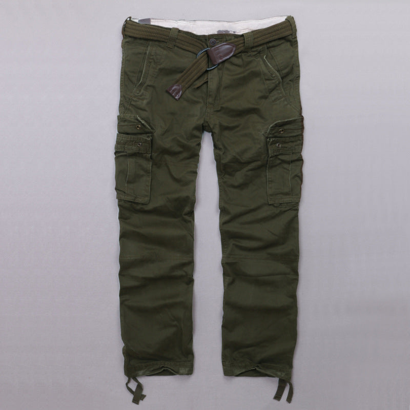 Casual Camo Military Multi-pocket Men's Straight Pants
