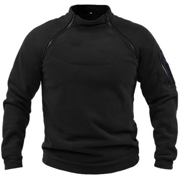 Men's Outdoor Tactical Fleece Pullover – Warm & Durable