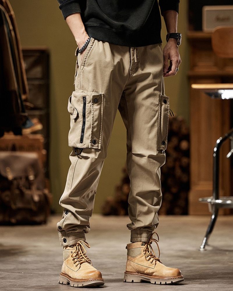 Kangoo Men's Multi-Pocket Cargo Pants