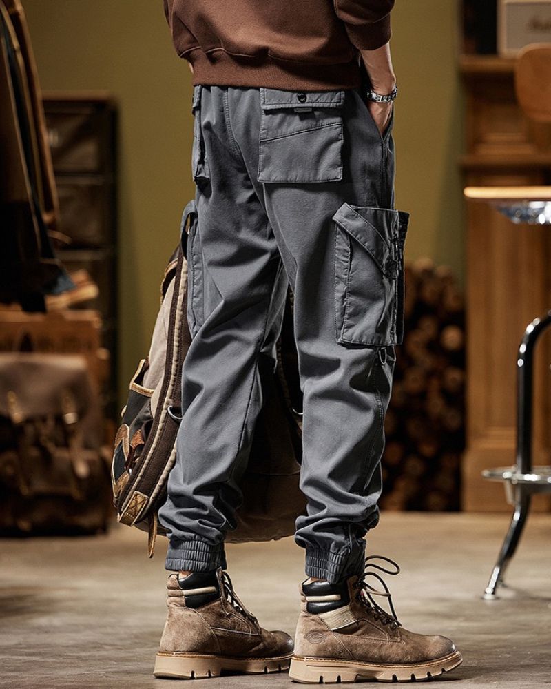 Kangoo Men's Multi-Pocket Cargo Pants