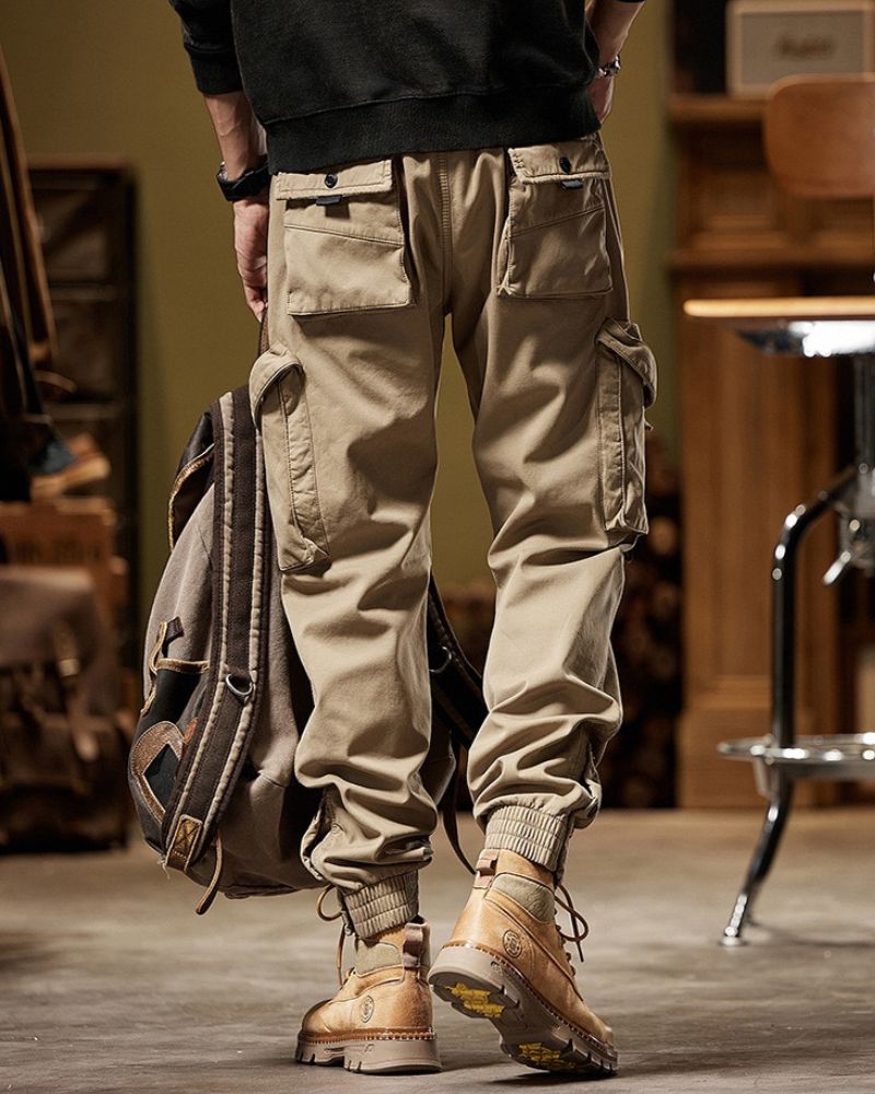 Kangoo Men's Multi-Pocket Cargo Pants