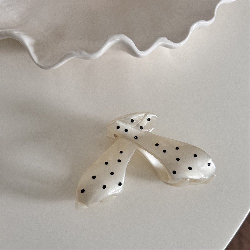 Polka Dotted Darling Claw Clip