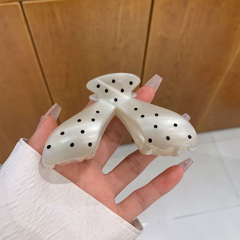 Polka Dotted Darling Claw Clip