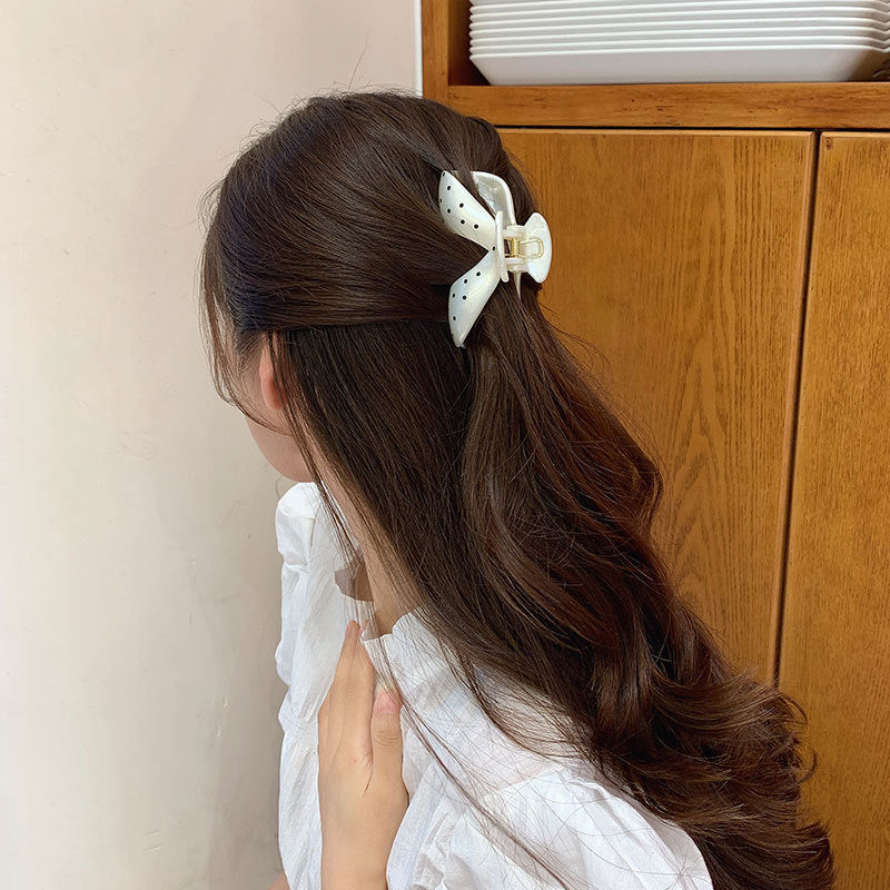 Polka Dotted Darling Claw Clip