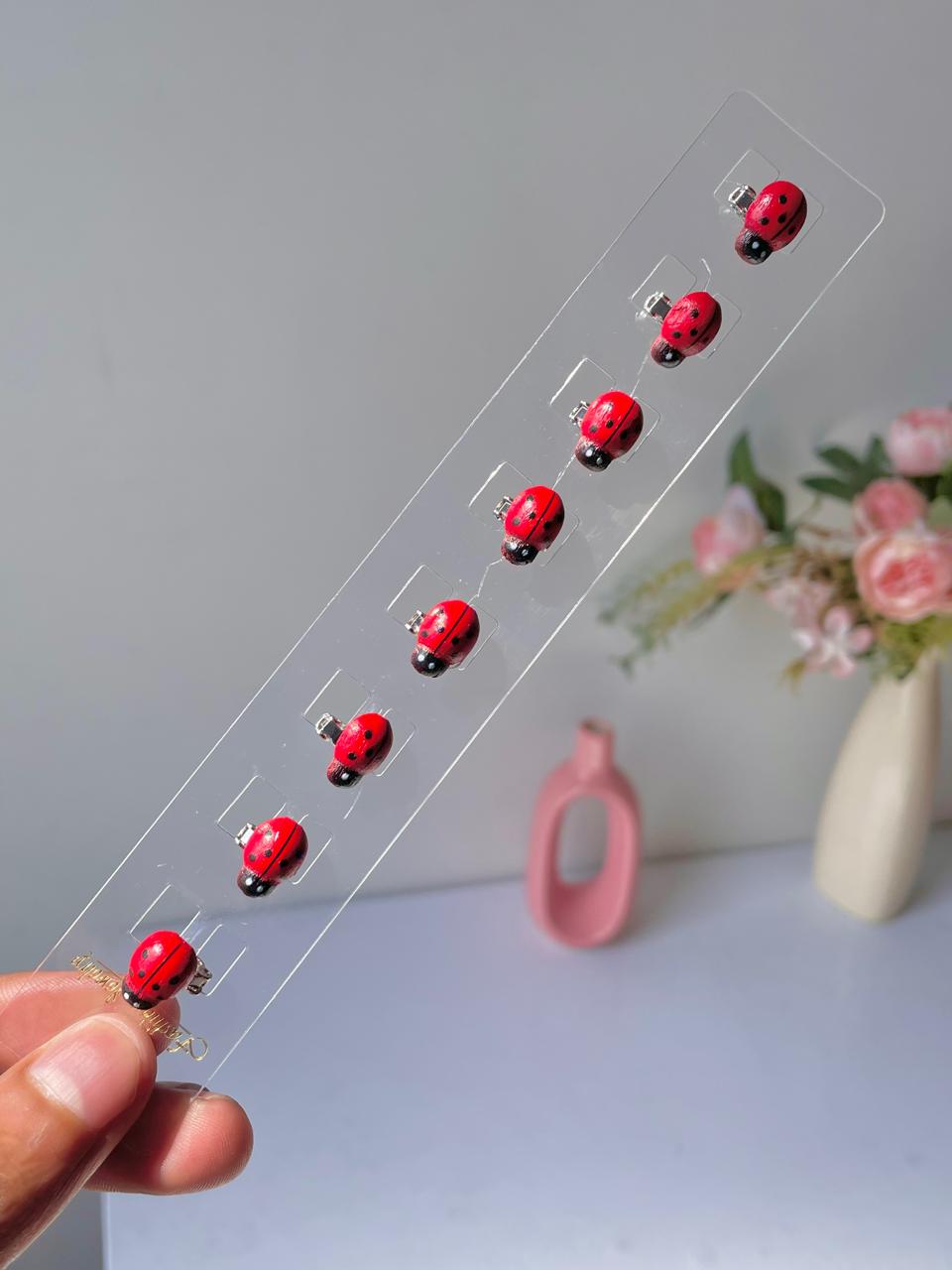 Cute LadyBug Mini Pins (pack of 8)