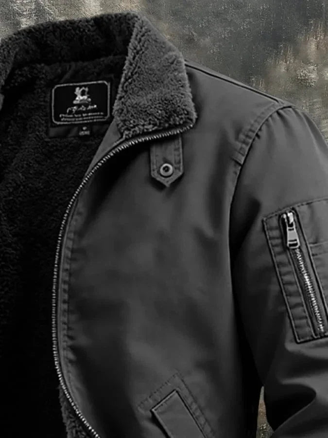 Kangoo Sherpa-Lined Bomber Jacket
